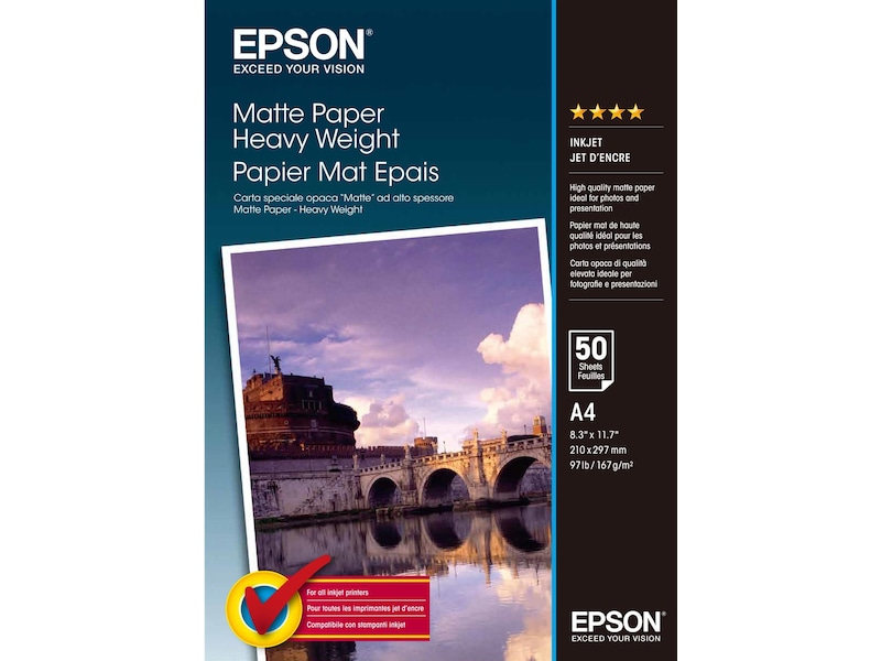 Epson Matte Paper Heavy Weight A4 Papir