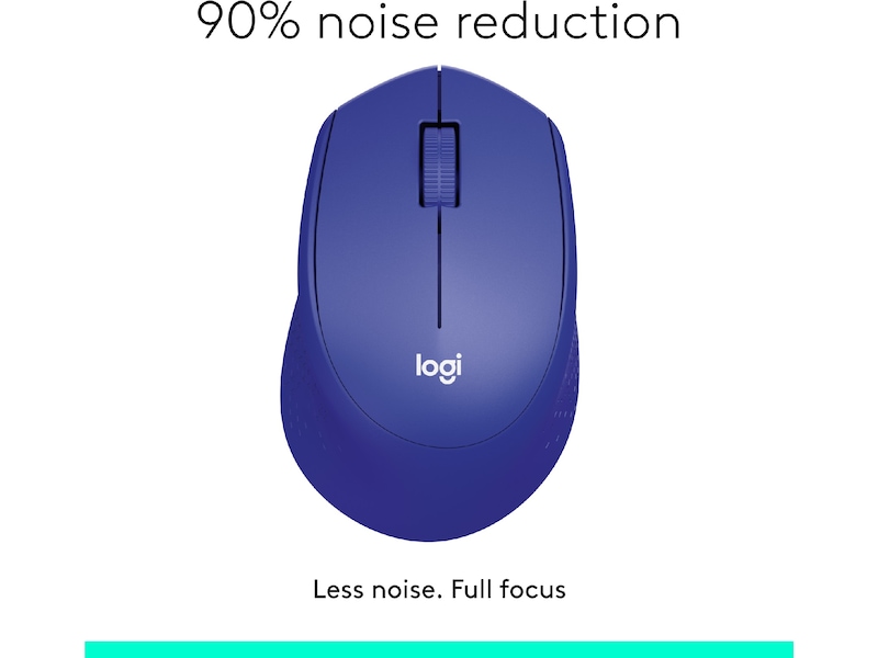 Logitech M330 Silent Plus Trådløs Blå Mus