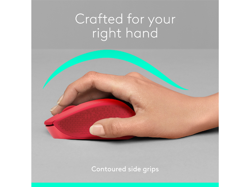 Logitech M330 Silent Plus Trådløs Rød Mus