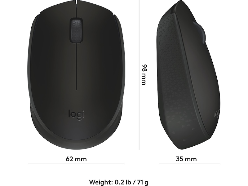 Logitech M171 Trådløs Mus Sort Mus