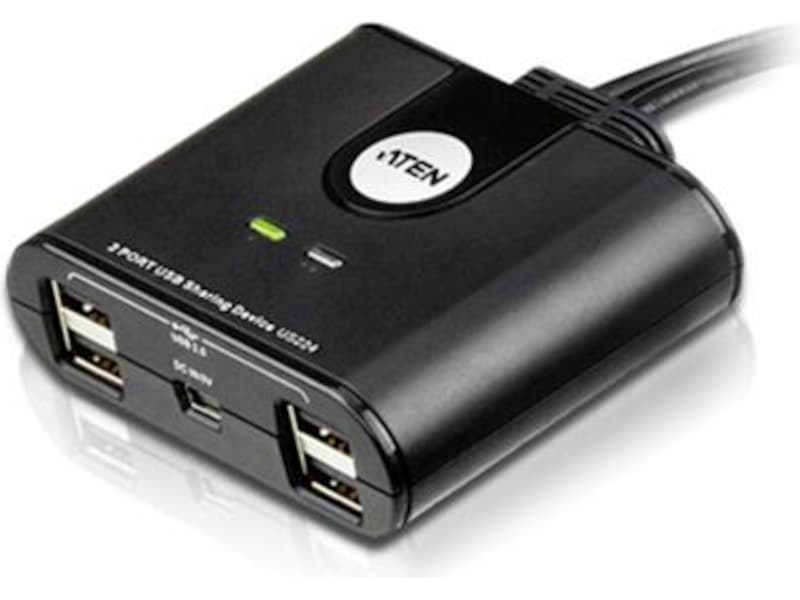 ATEN 2-Port USB Switch Dockingstation og USB-hub