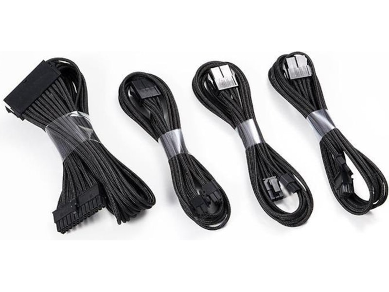 Phanteks Sleeved Cable Extension (sort) Datakabler