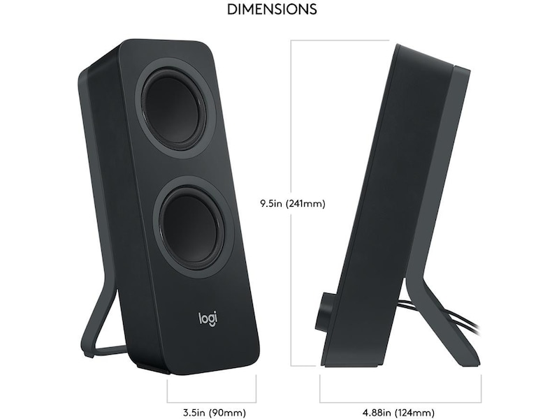 Logitech Z207 Trådløse PC højttalere 2.0 Højttalere