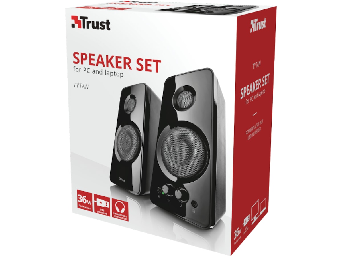 Trust Tytan 2.0 højtalere 2.0 Højttalere