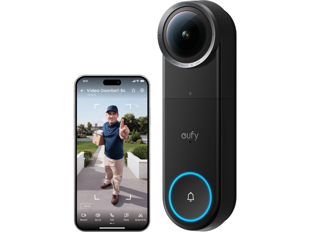 Eufy Video Doorbell S4 + Mini Chime Dørklokker