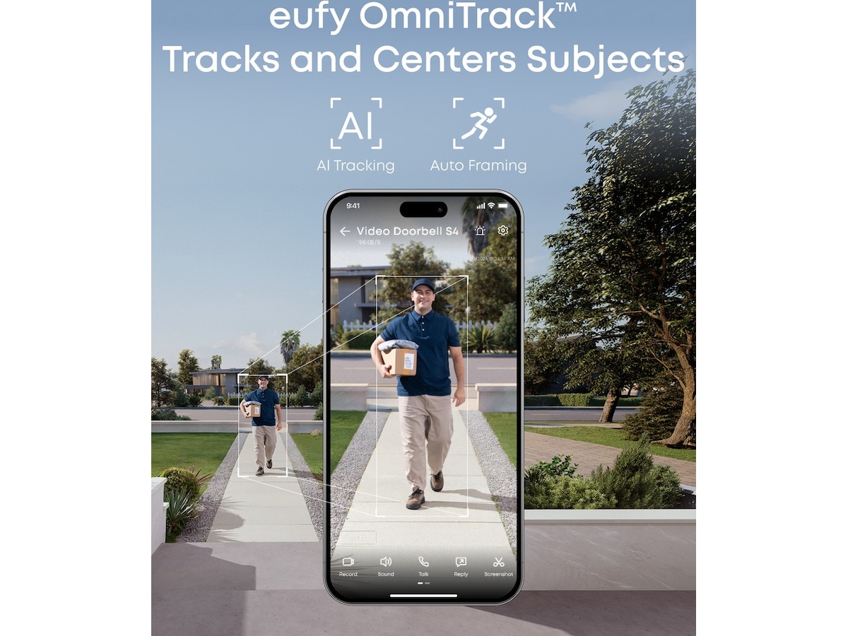 Eufy Video Doorbell S4 + Mini Chime Dørklokker