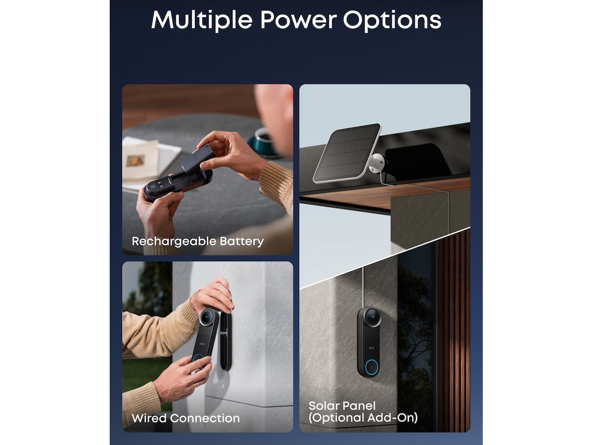 Eufy Video Doorbell S4 + Mini Chime Dørklokker