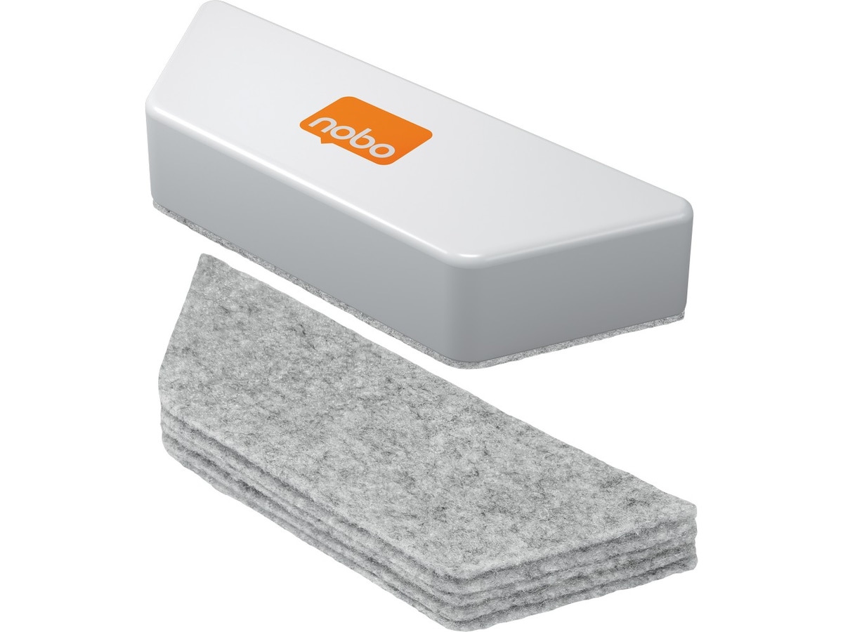 Nobo Whiteboard tavlevisker magnetisk,  hvid Whiteboards