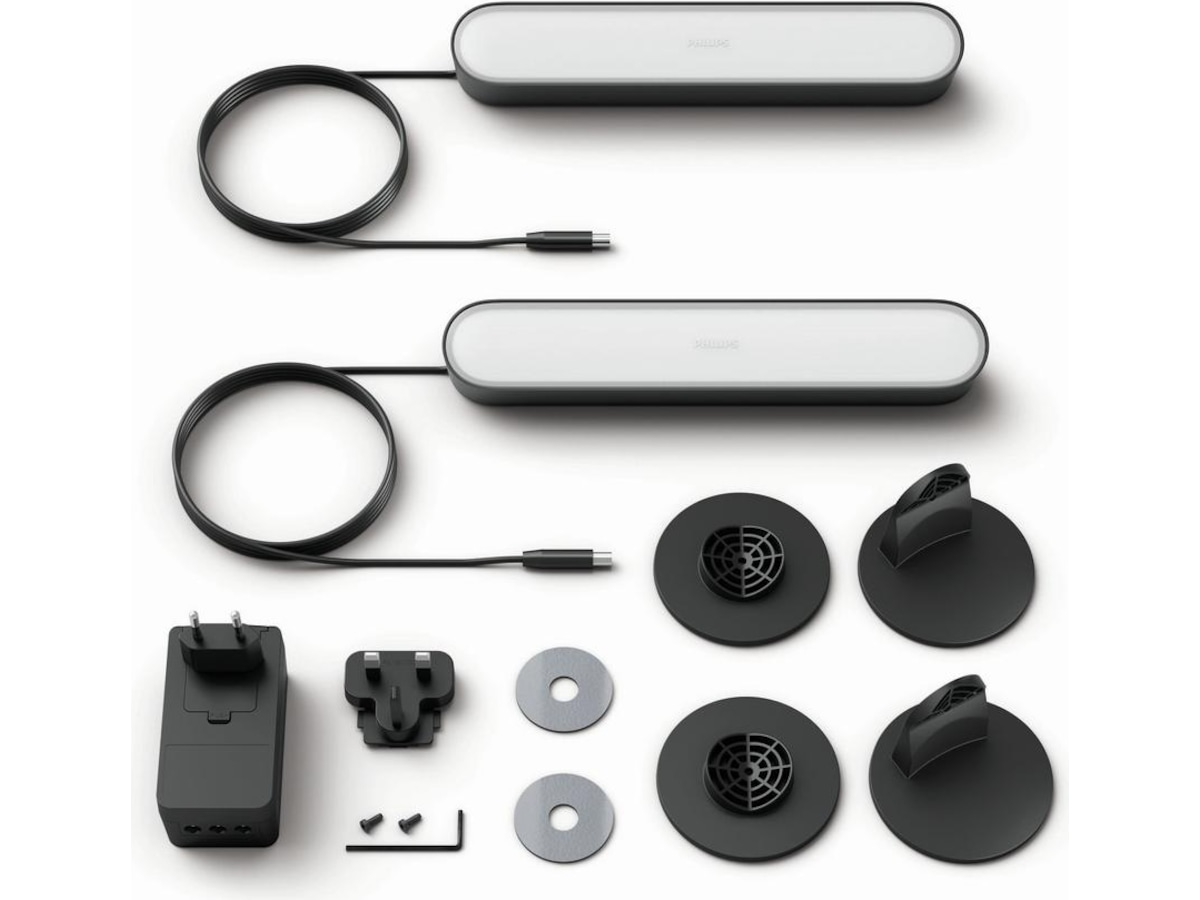 Philips Hue Play light bar 2-pak (sort) Led strips & underholdning