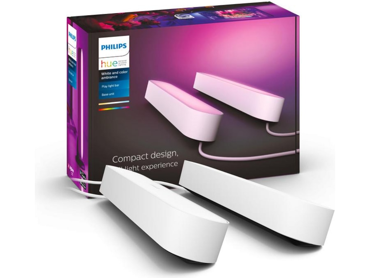 Philips Hue Play light bar 2-pak (hvid) Led strips & underholdning