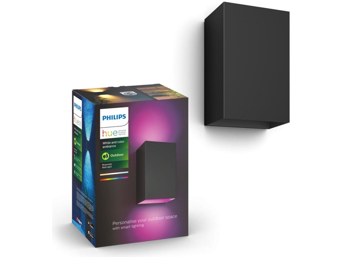 Philips Hue Resonate udendørs væglampe (sort) Væglampe