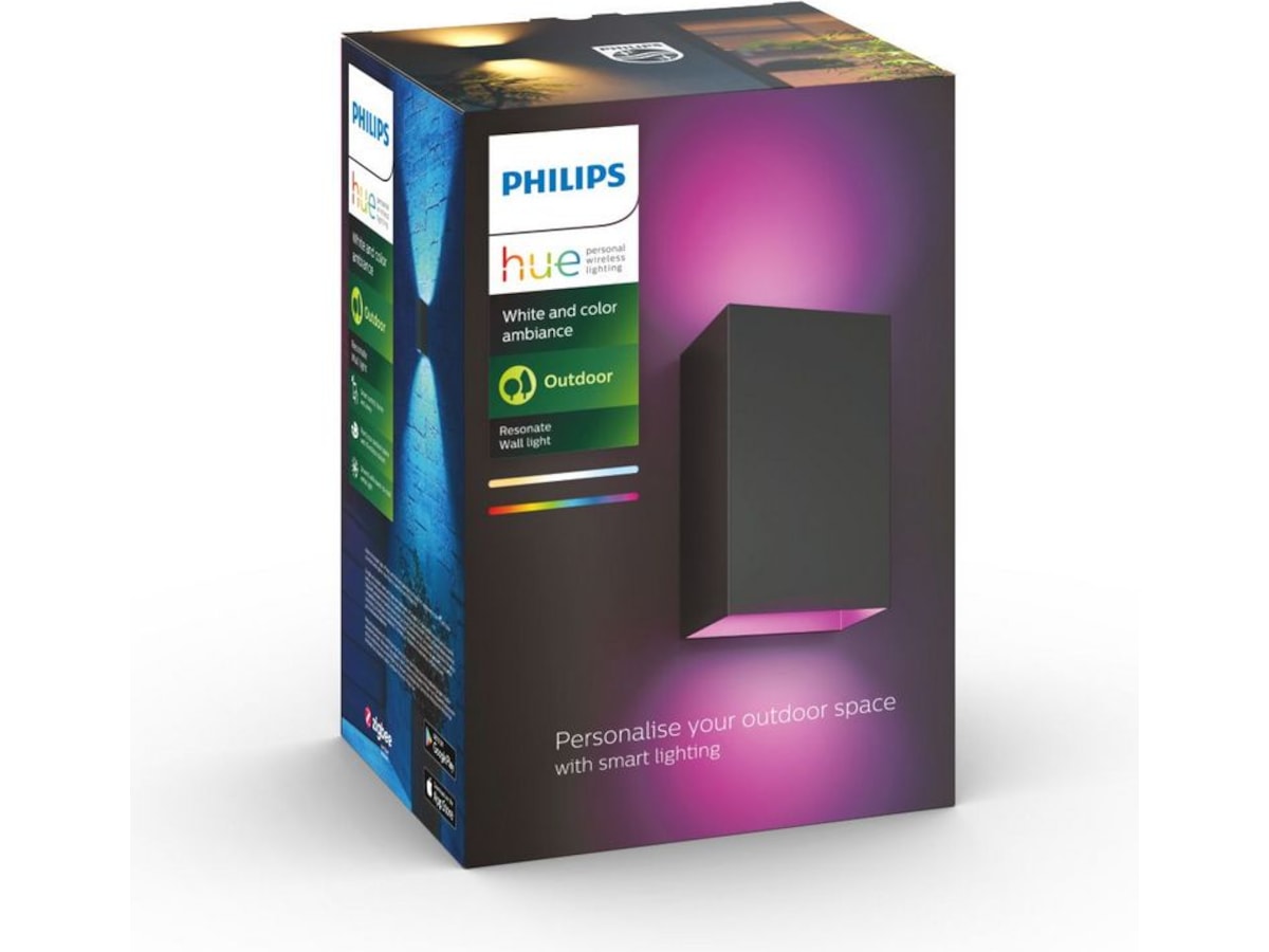 Philips Hue Resonate udendørs væglampe (sort) Væglampe