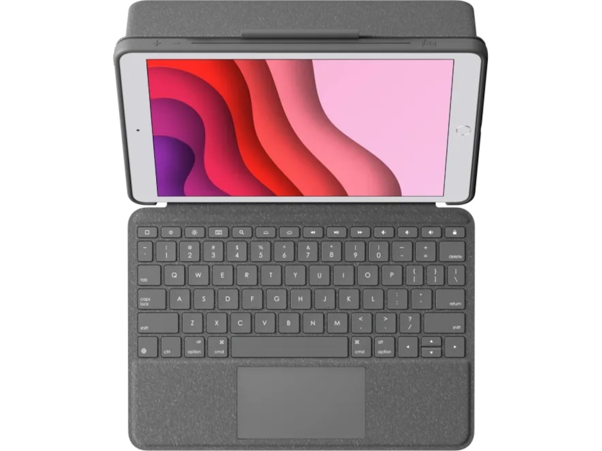 Logitech iPad 10,2" (2021) Combo Touch (grafitgrå) Cover til tablet