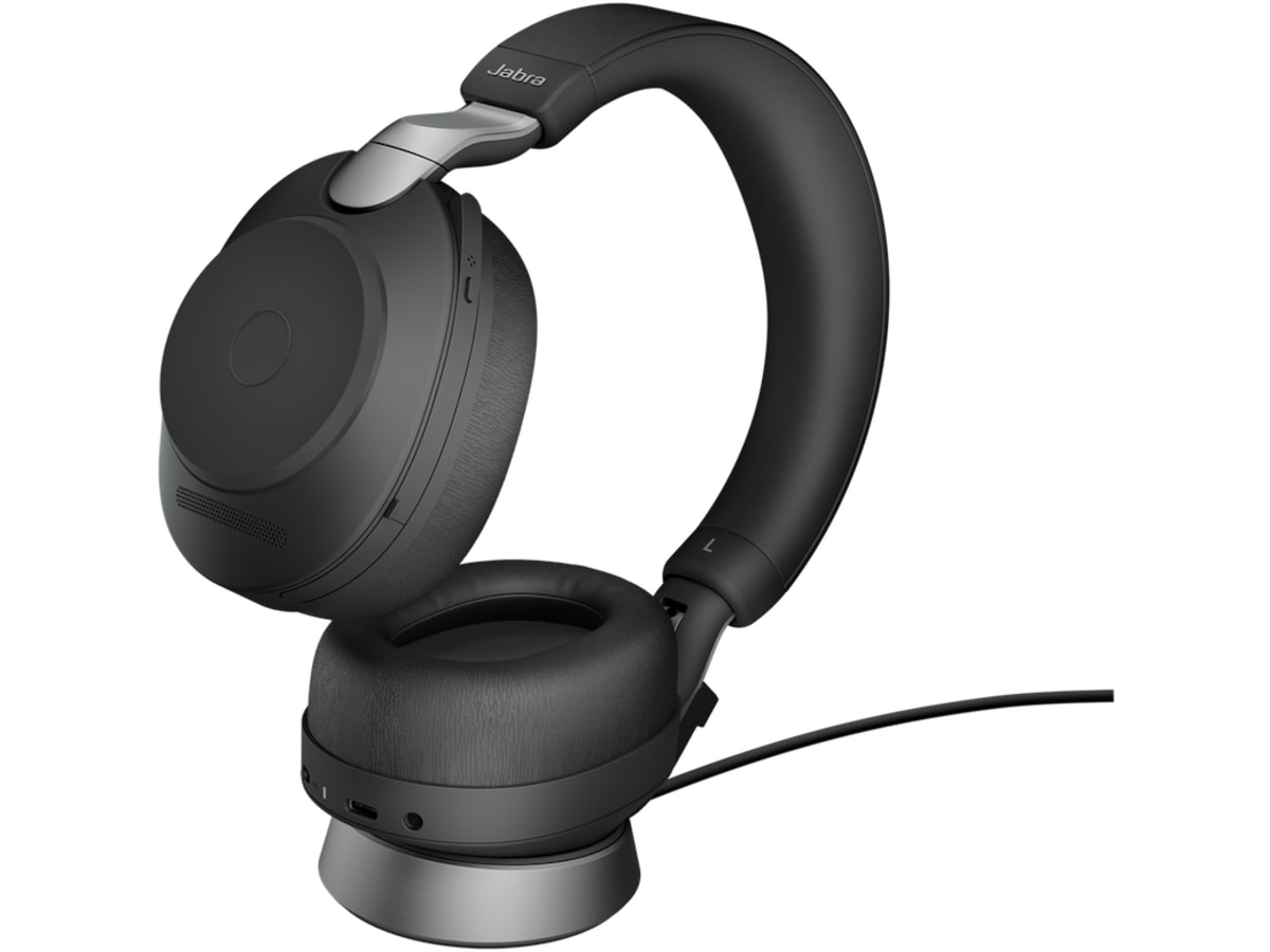 Jabra Evolve2 85, Link380a UC Stereo Stand Black Headset