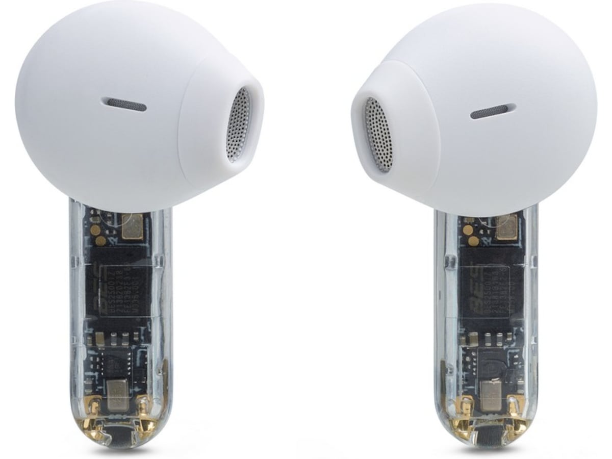 JBL Tune Flex Ghost Trådløse Høretelefoner, Earbuds (hvid) In-ear høretelefoner