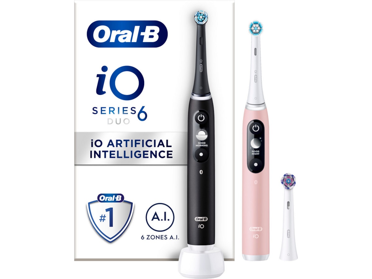 Oral-B iO 6S Eltandbørste (sort lava & pink sand) Elektriske tandbørster