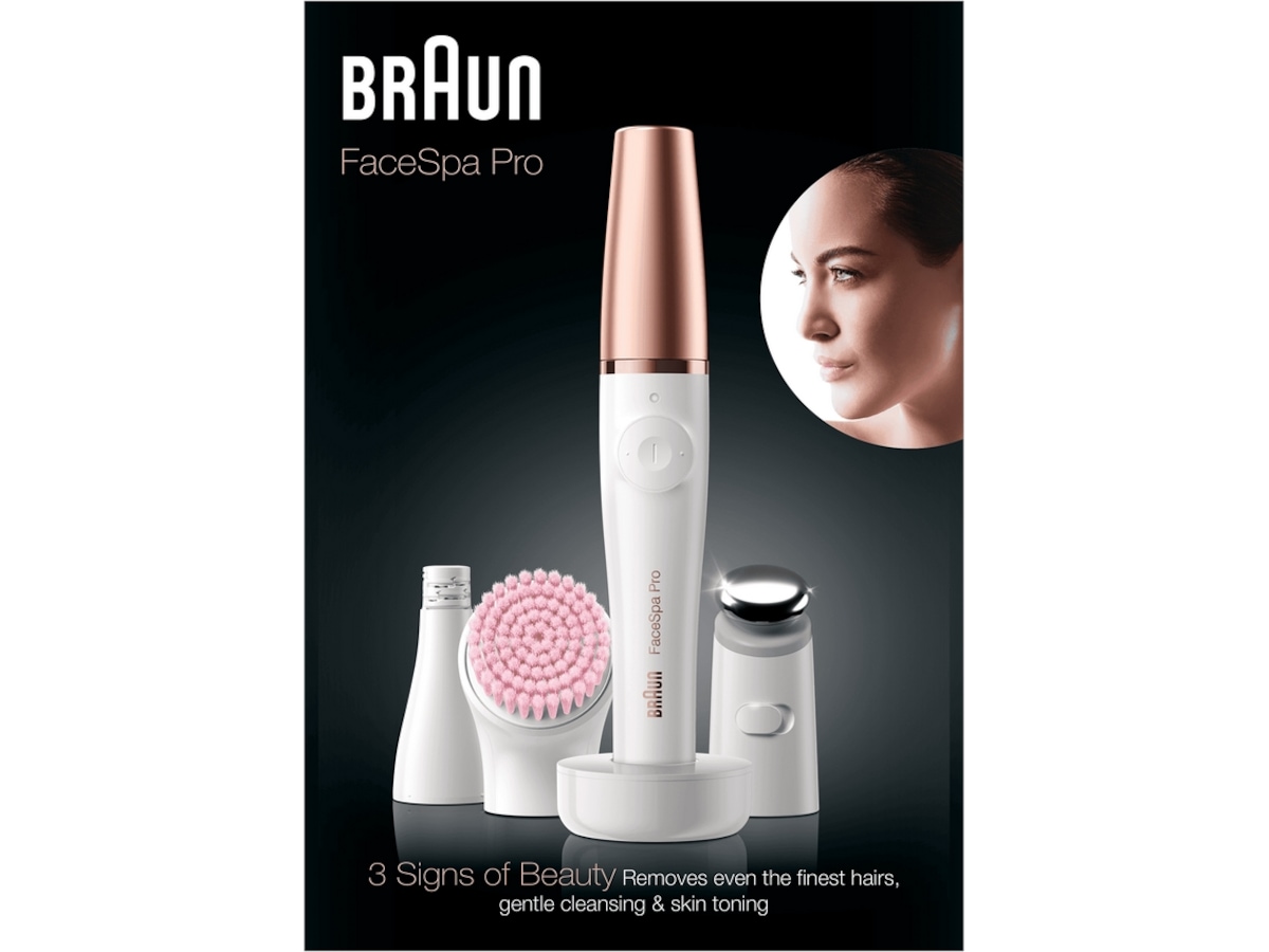 Braun FaceSpa Pro 912 Ansigtsepilator (hvid/bronze) Epilator & IPL-hårfjerning