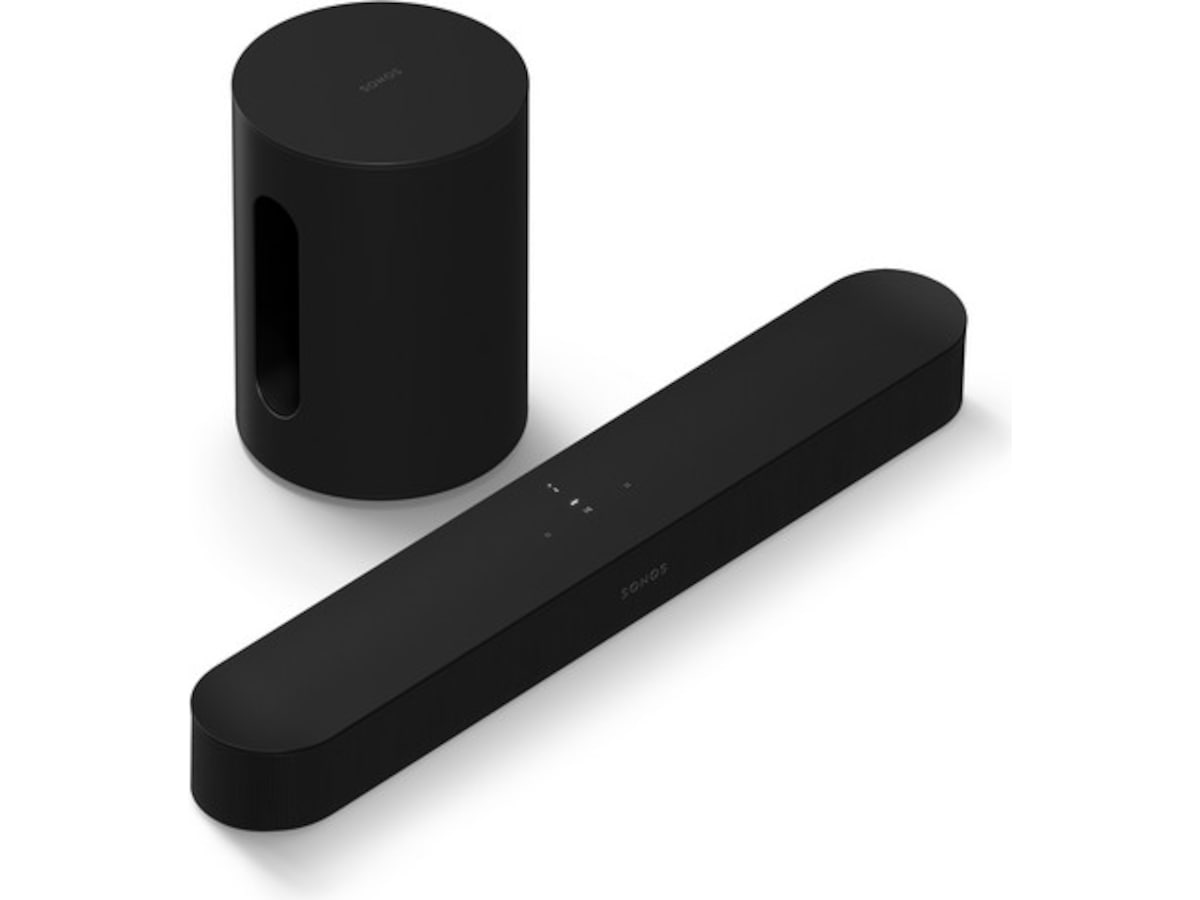 Sonos Sub Mini Trådløs subwoofer (sort) + Sonos Beam Soundbars