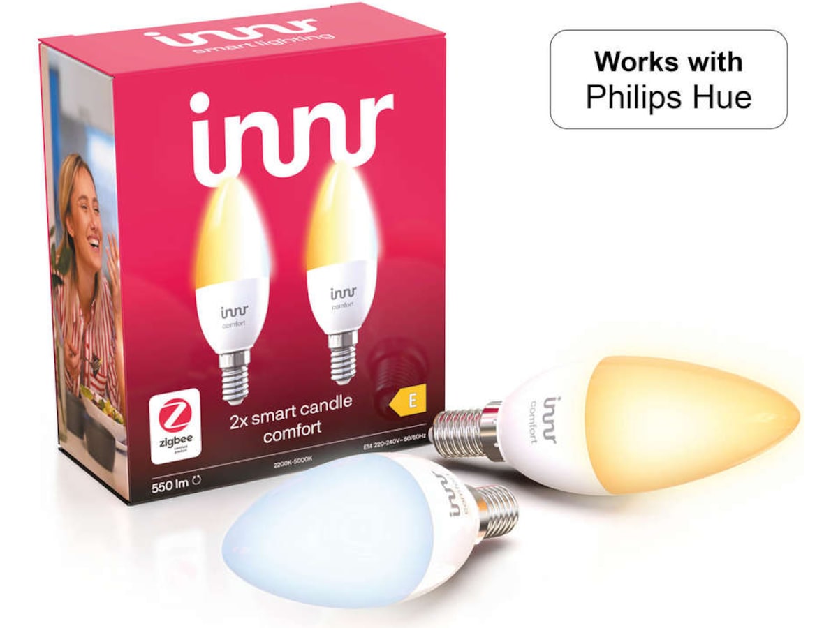 Innr smart light E14 ambiance hvid 2-pak LED-pærer & elpærer