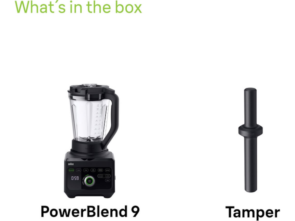 Braun Powerblend 9 kandeblender JB 9040 (sort) Blendere