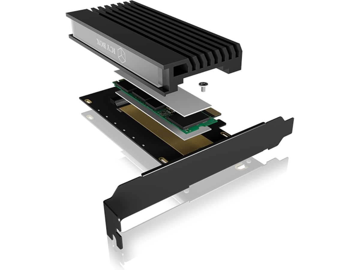 ICY BOX PCIe card with M.2 M-Key socket Harddisk