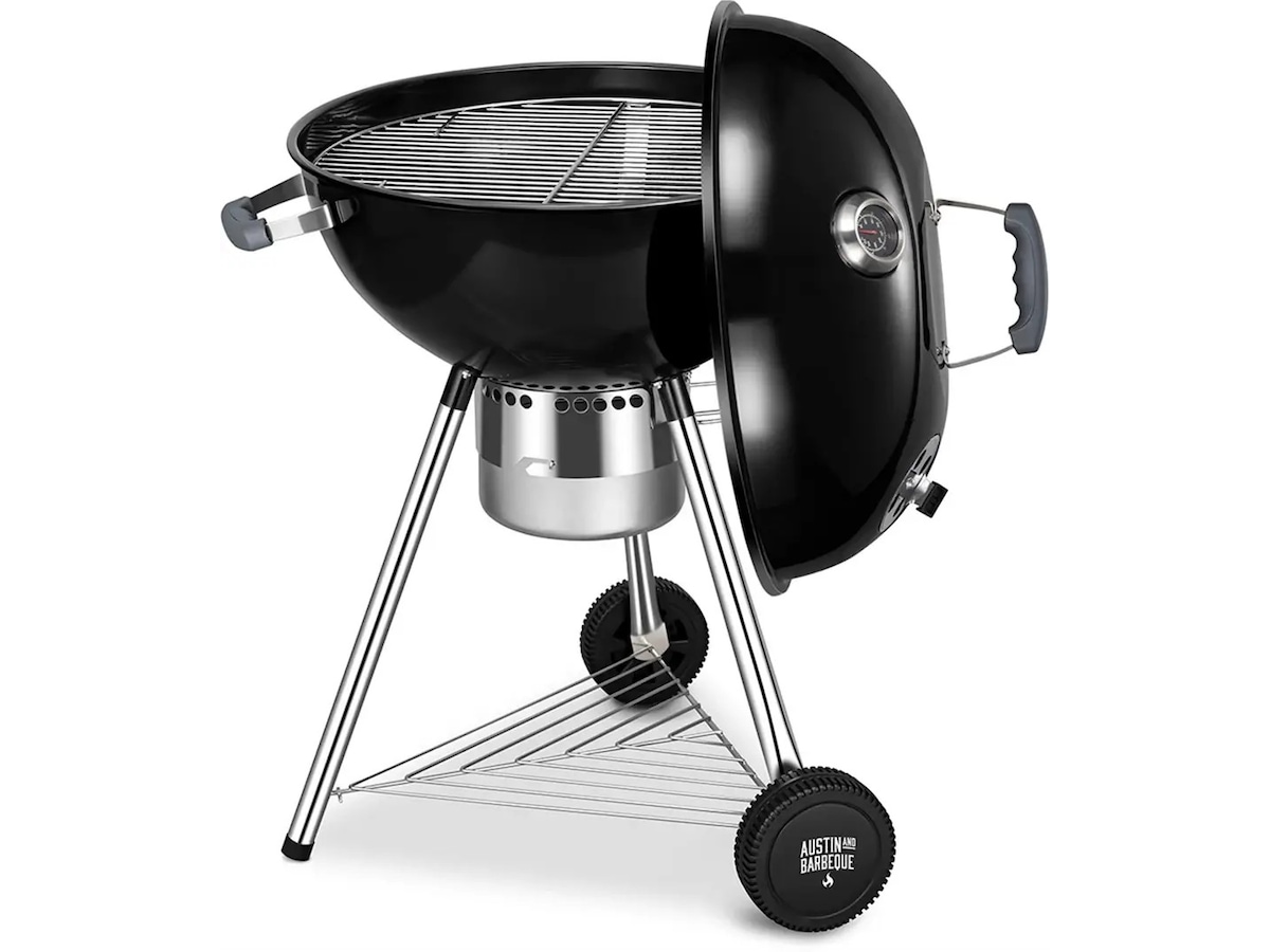 Austin and Barbeque Stor kulgrill med termometer Udendørsgrill