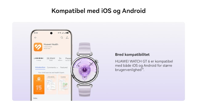Kompatibel med iOS og Android