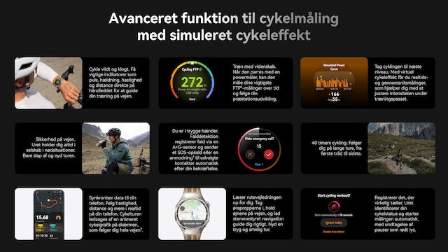 Avanceret cyklingsmålefunktion med simuleret cyklingstrøm Avanceret cyklingsmålefunktion med simuleret cyklingstrøm