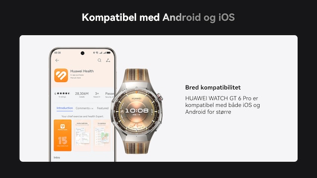 Kompatibel med Android og iOS Kompatibel med Android og iOS