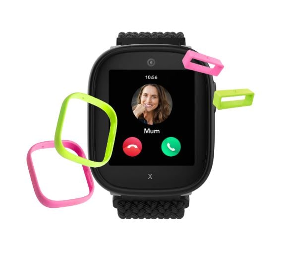 Two additional frames and loops in pink and green