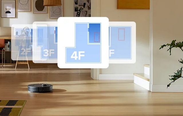 Up to 4 floor maps supported Up to 4 floor maps supported