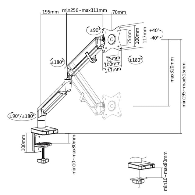 Stregtegning med mål Stregtegning med mål