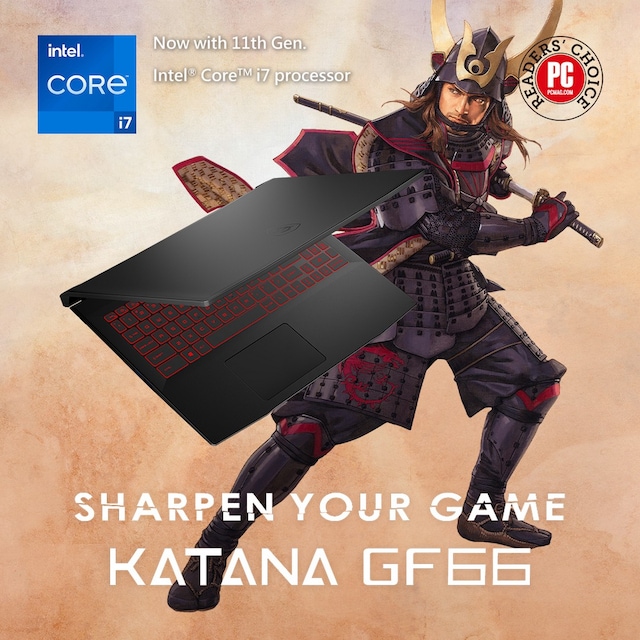 MSI Katana GF66 gaming laptop