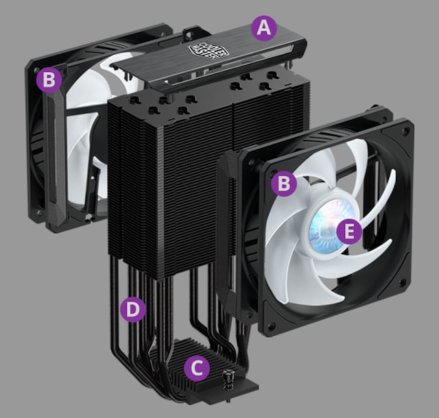 Cooler Master MasterAir MA612 Stealth ARGB