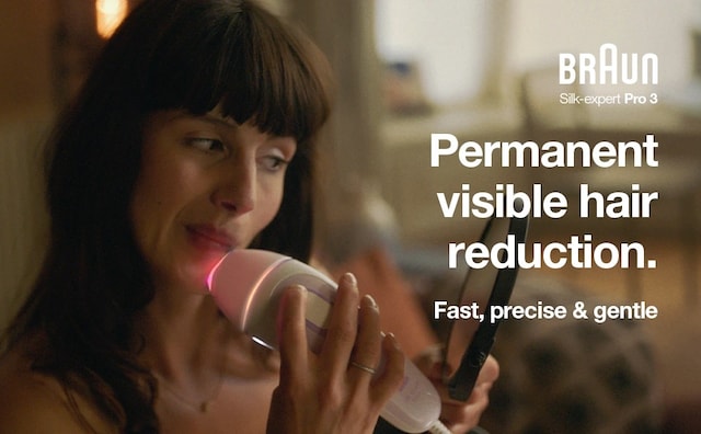 Permanent visible hair reduction