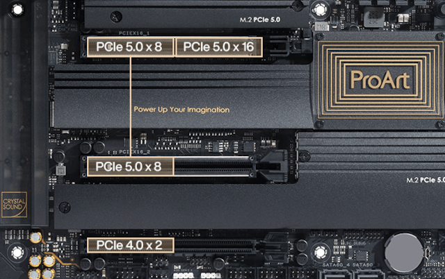 PCIe 5.0-udvidelsesslots PCIe 5.0-udvidelsesslots