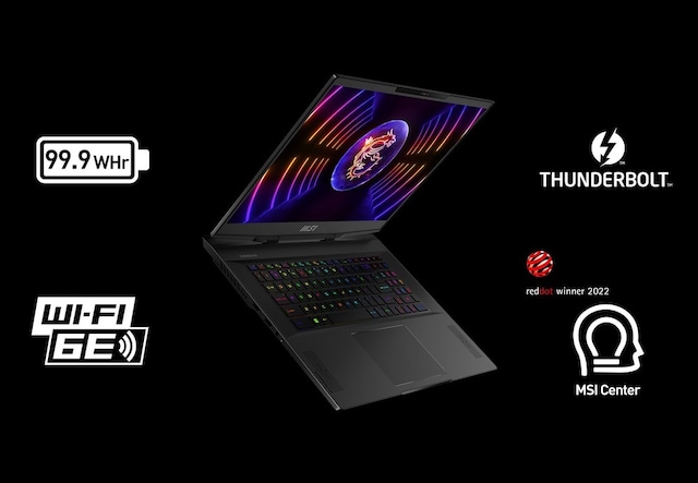 MSI Stealth 17 Studio 17,3" gaming laptop