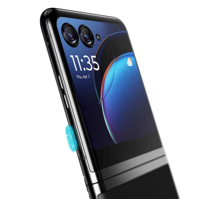 Kombineret tænd/sluk-knap/fingeraftrykslæser