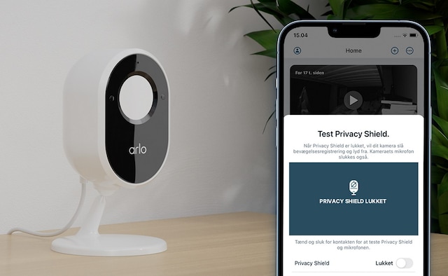Automatisk dække af objektivet for privatlivsfred