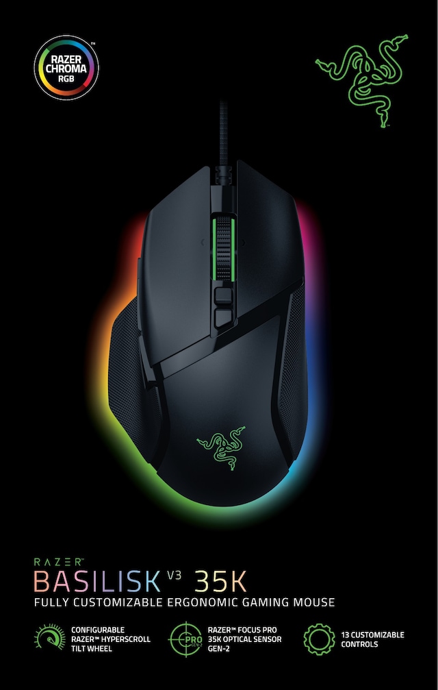 Razer Basilisk V3 35K gaming mouse Razer Basilisk V3 35K gaming mouse